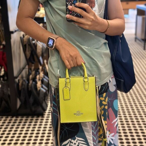 NWT Coach North South Mini Tote With‎ Signature Canvas - Picture 7 of 7